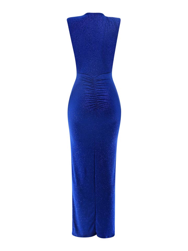 K Too - Wholesale Dress - Women's - Deep V neck drape down maxi dress10