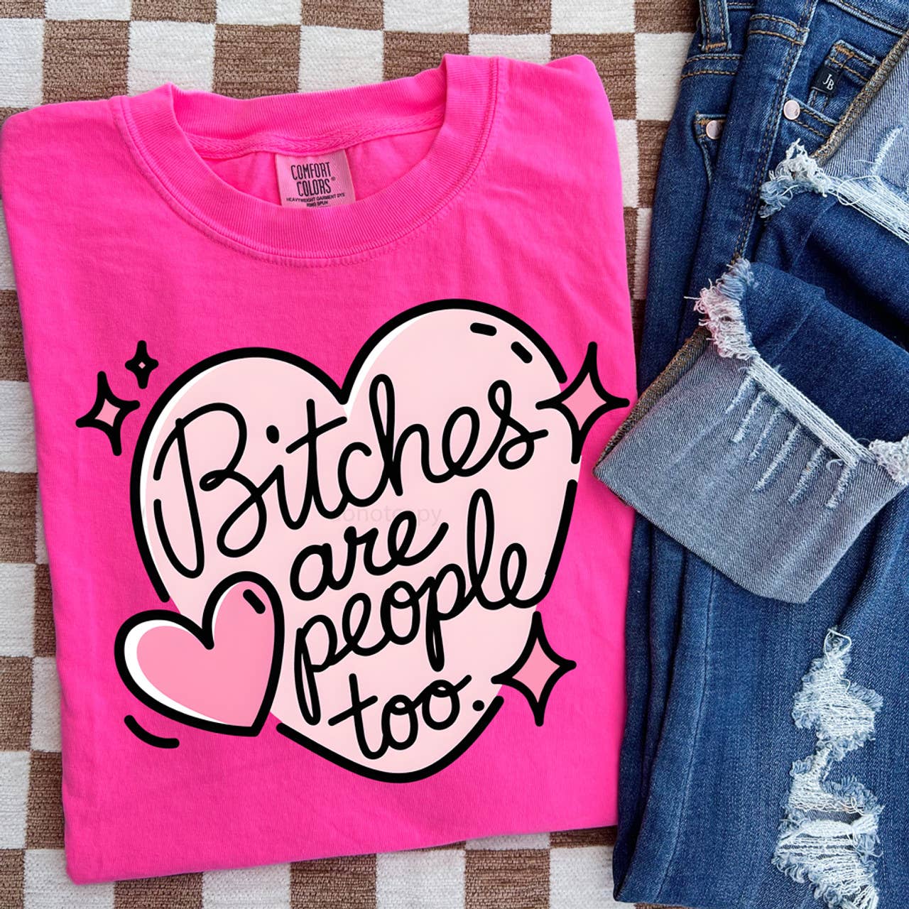 Trendy Transfers - Vente Transfert pour sublimation - Les chiennes sont des gens aussi DTF Transfert Thermique0