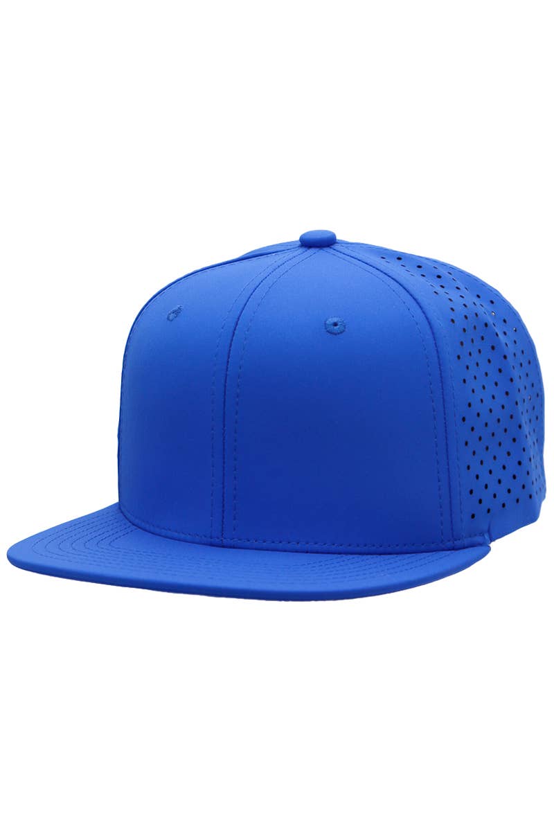 Cap Zone - Wholesale Flat Brim Cap - Unisex - Six Panel Flat Bill Perforated Snapback14