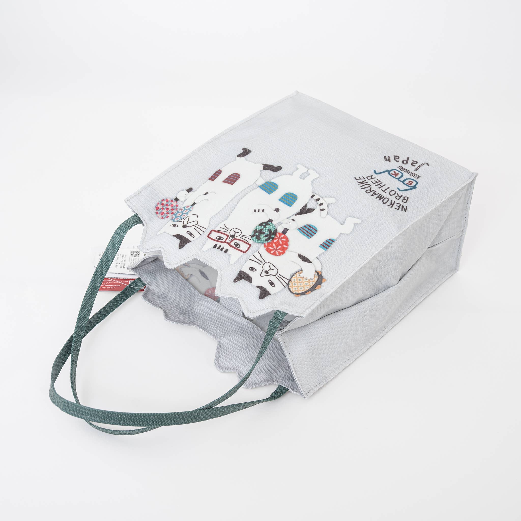 U PLUS INC - Wholesale Tote Bag - Women's - Whimsical "Nekomaruke Brother" Waterproof Mini Tote - Kusugu6