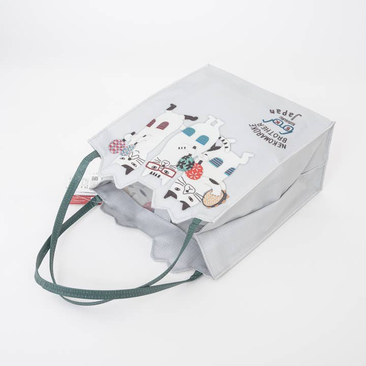 U PLUS INC - Wholesale Tote Bag - Women's - Whimsical "Nekomaruke Brother" Waterproof Mini Tote - Kusugu6