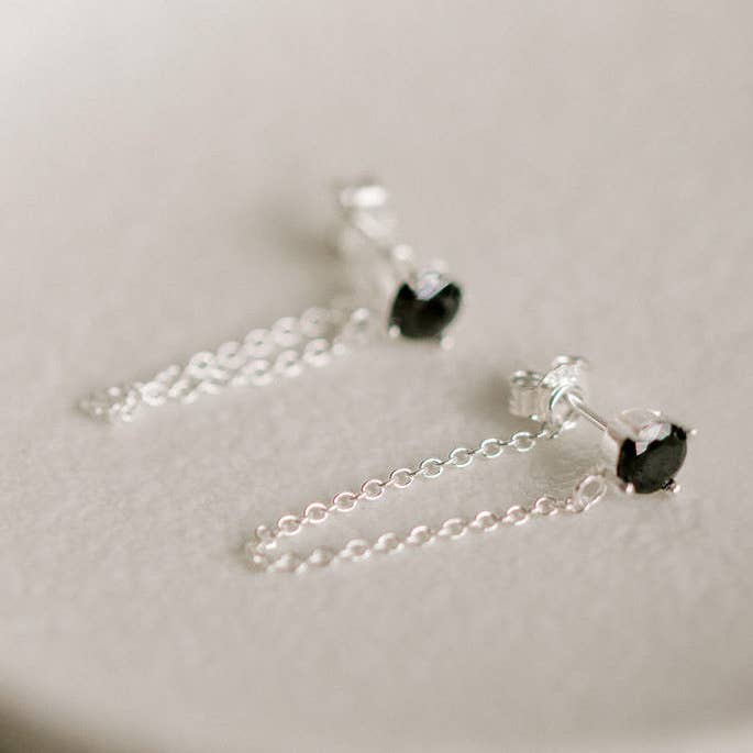 Pendiente Miles Dropper, color plateado para venta al por mayor de Silver Linings Collection