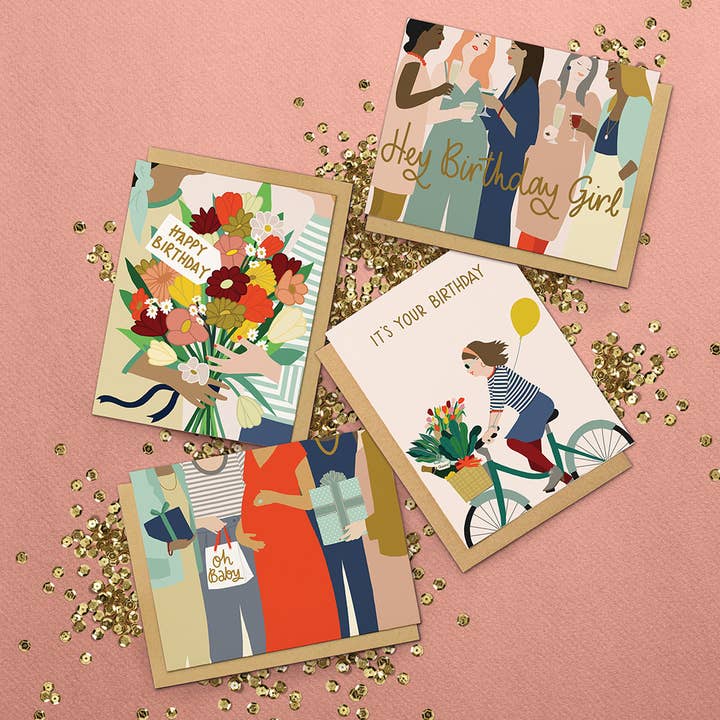 Studio Eleven Papers – wholesale Birthday card – No SRP - Birthday Bike Card1