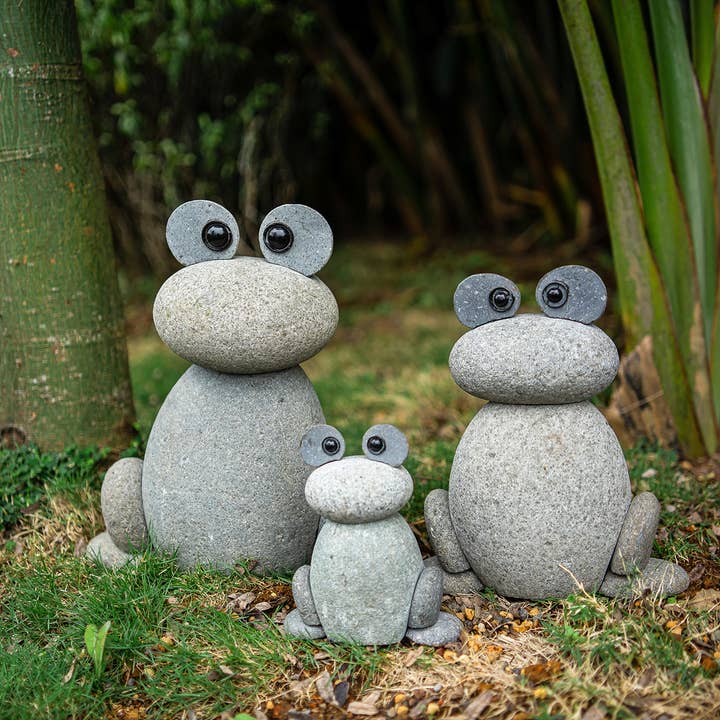 Grenouilles de galets - 7/ 11/ 12"H pour la vente par Garden Age Supply