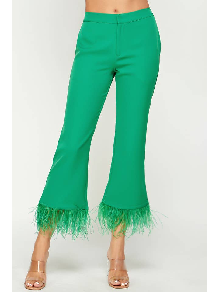 Strut & Bolt - Wholesale Pants – Women's - Feather Trim Flare Pants4