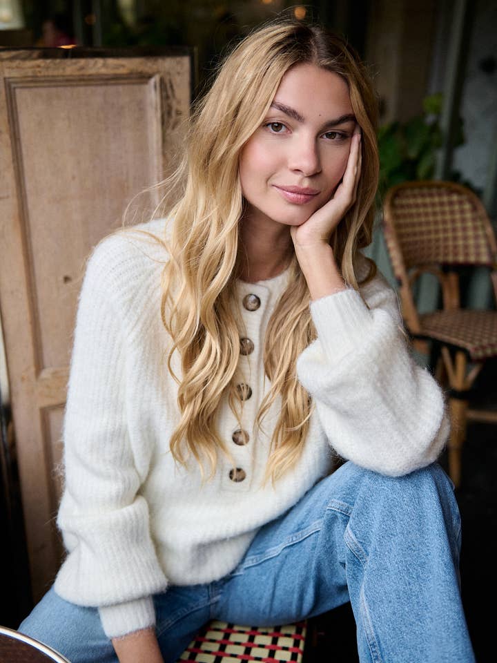 Nathael Paris - Wholesale Knit Sweater - Women's - Loose alpaca and wool sweater8