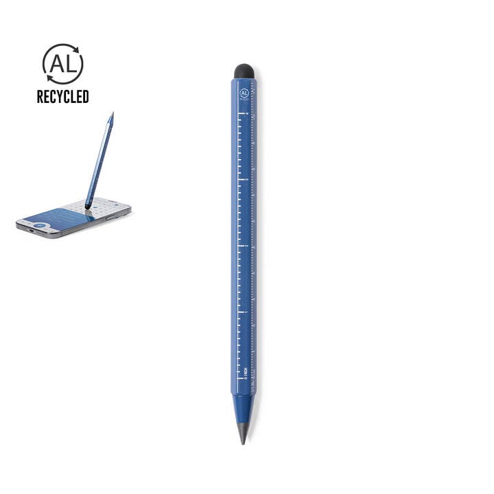 Hexagonal INFINITO touch stylus with ruler for wholesale by MANIFOL