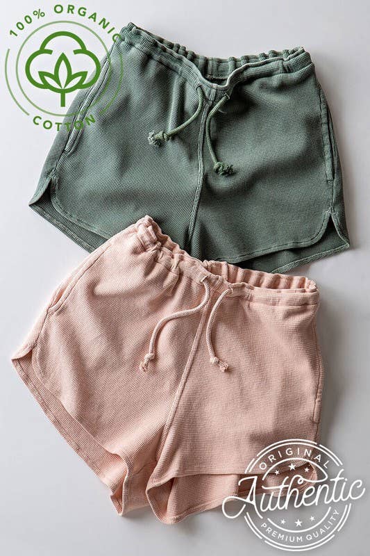 Urban Daizy - Vente Short – femme - Short dauphin en coton texturé avec taille élastique, cordon de serrage et poches18