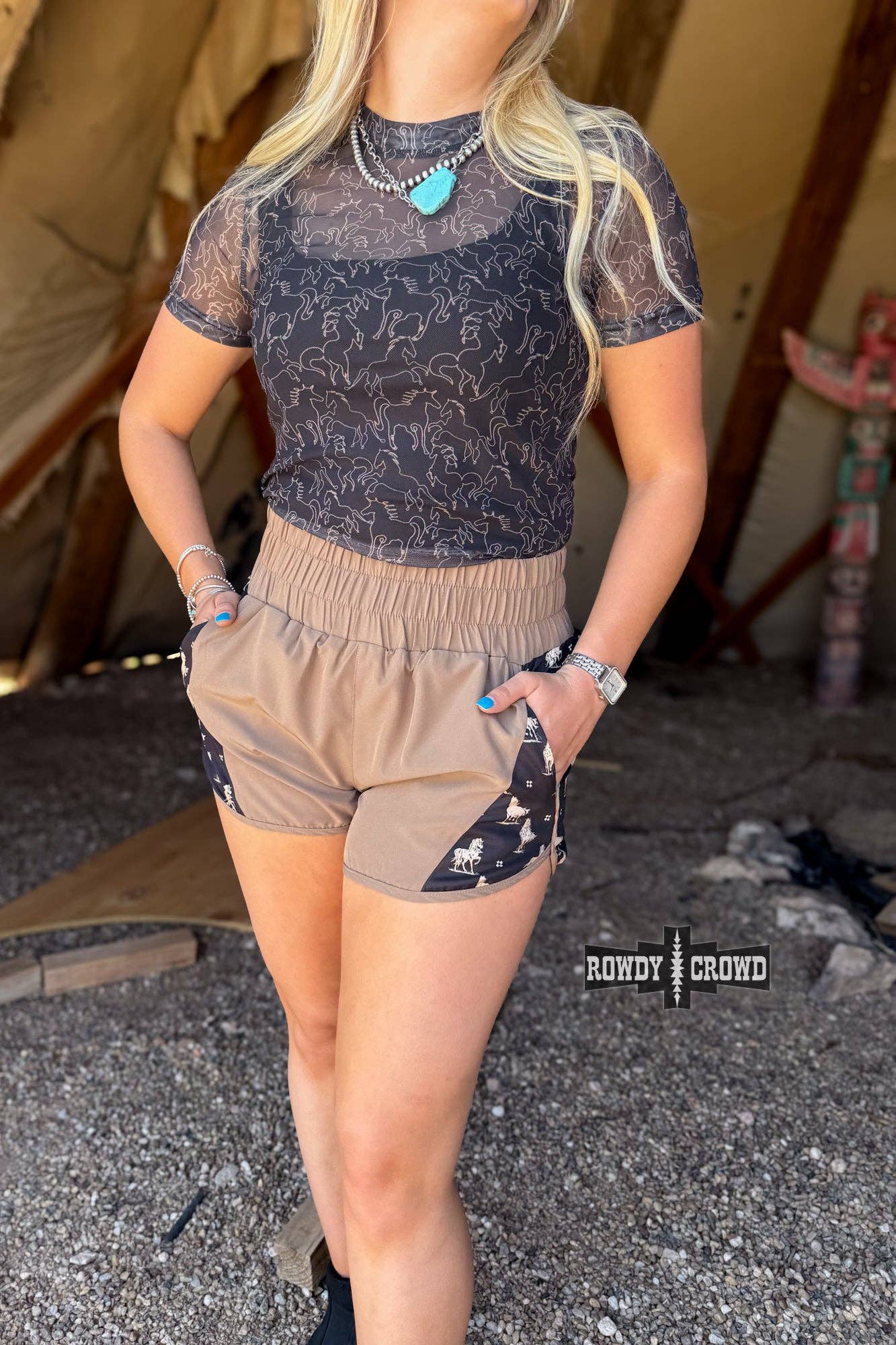 Rowdy Crowd Clothing - Vente Short – femme - Shorts Mustang Ridge4