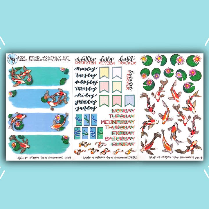 Koi Pond Monthly Kit for wholesale by Planning With Kay