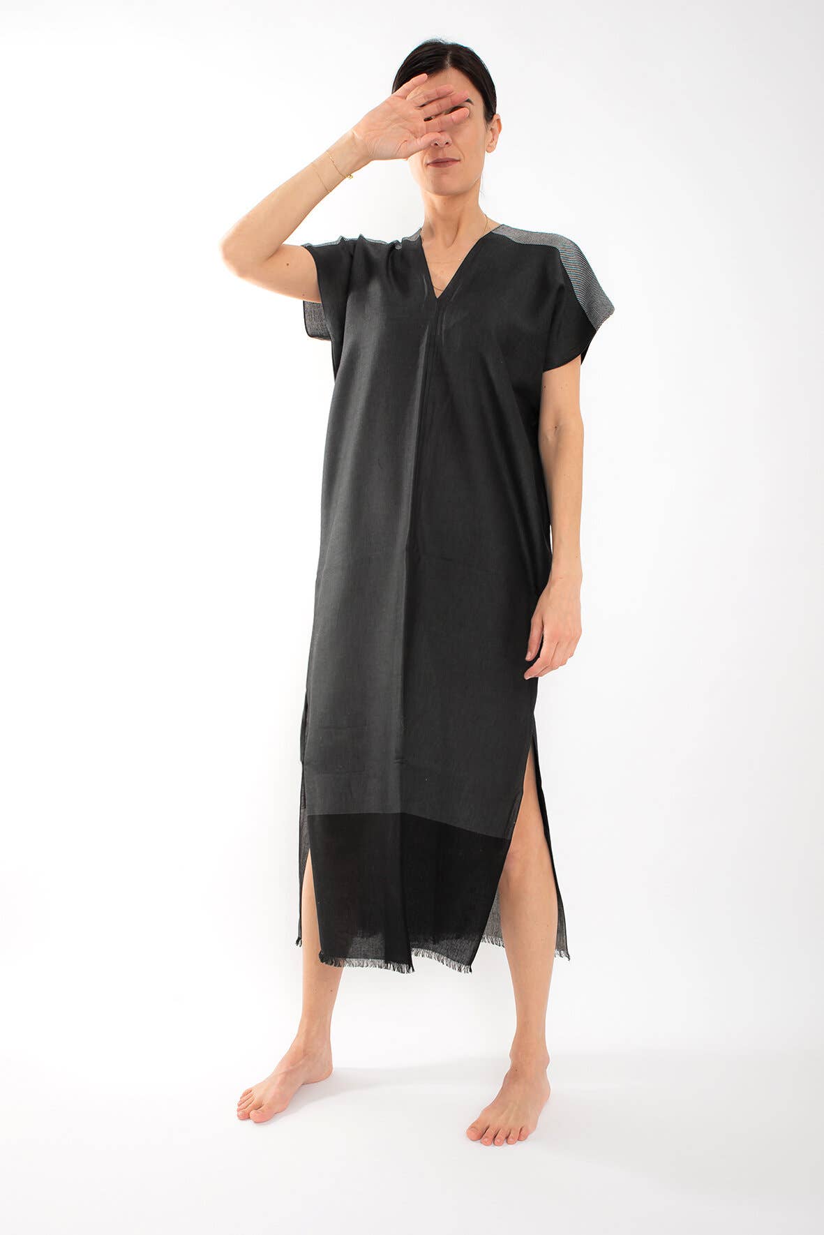 Abstract - Wholesale Swim Cover Up - Women's - Viscose and cotton caftan costume cover18