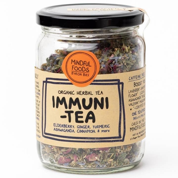 Mindful Foods - Wholesale Health/detox tea - ImmuniTea - Organic Herbal Tea - 55g Jar