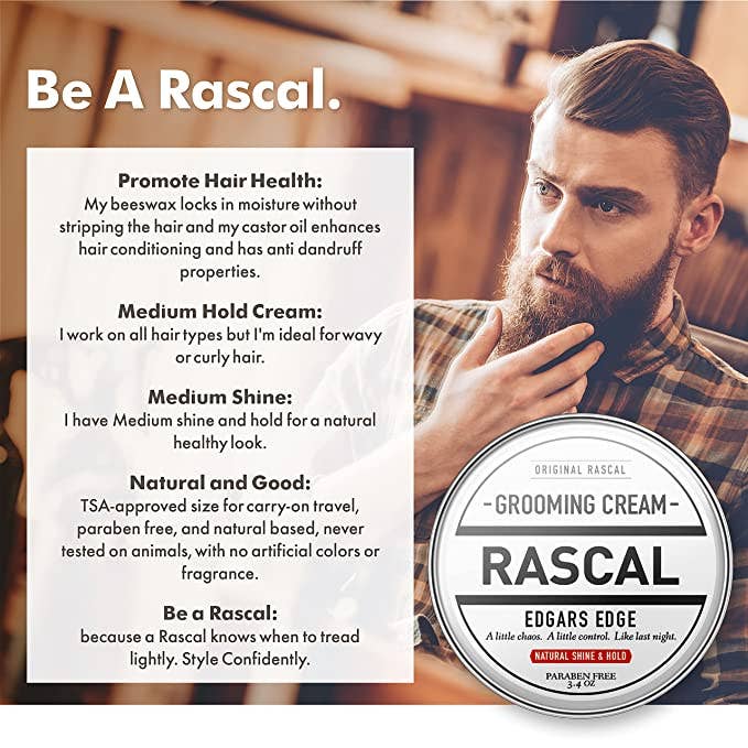 Rascal - Wholesale Hair Styling Gel/Mousse - Edgars Edge Grooming Cream for All Hair Types4
