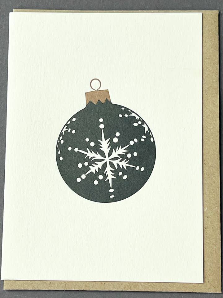 Carte de Noël Boule | Lot en Promotion | 60 Cartes pour la vente par Penguin Ink