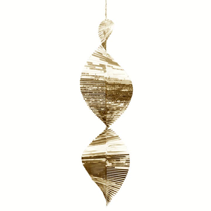 Beauty and the Wind - Wholesale Wind spinner - Giant Helix Wind Spinner - White Gold