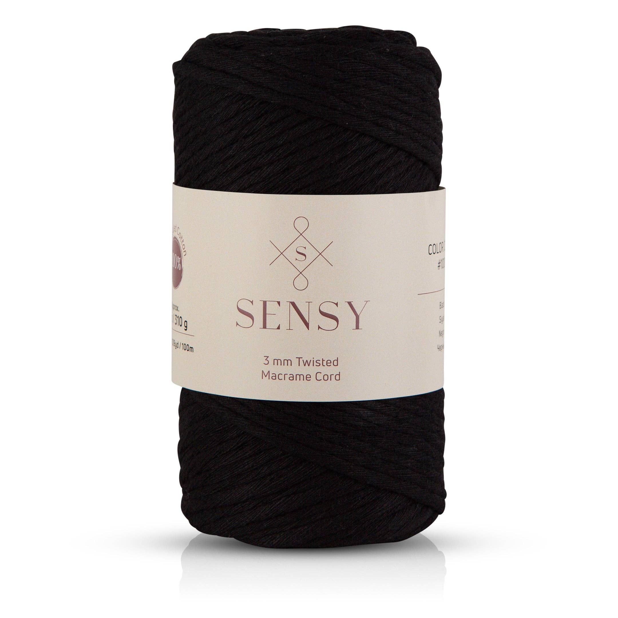 Sensy - Wholesale Yarn - Sensy Premium 3mm - 109 Yards 100% Recycled Cotton Single Strand Macrame Cord8