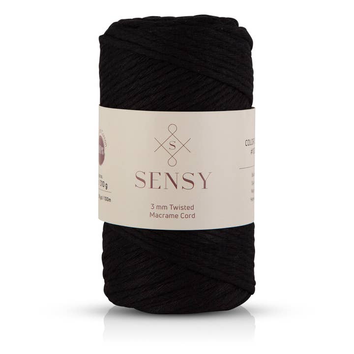 Sensy - Wholesale Yarn - Sensy Premium 3mm - 109 Yards 100% Recycled Cotton Single Strand Macrame Cord8
