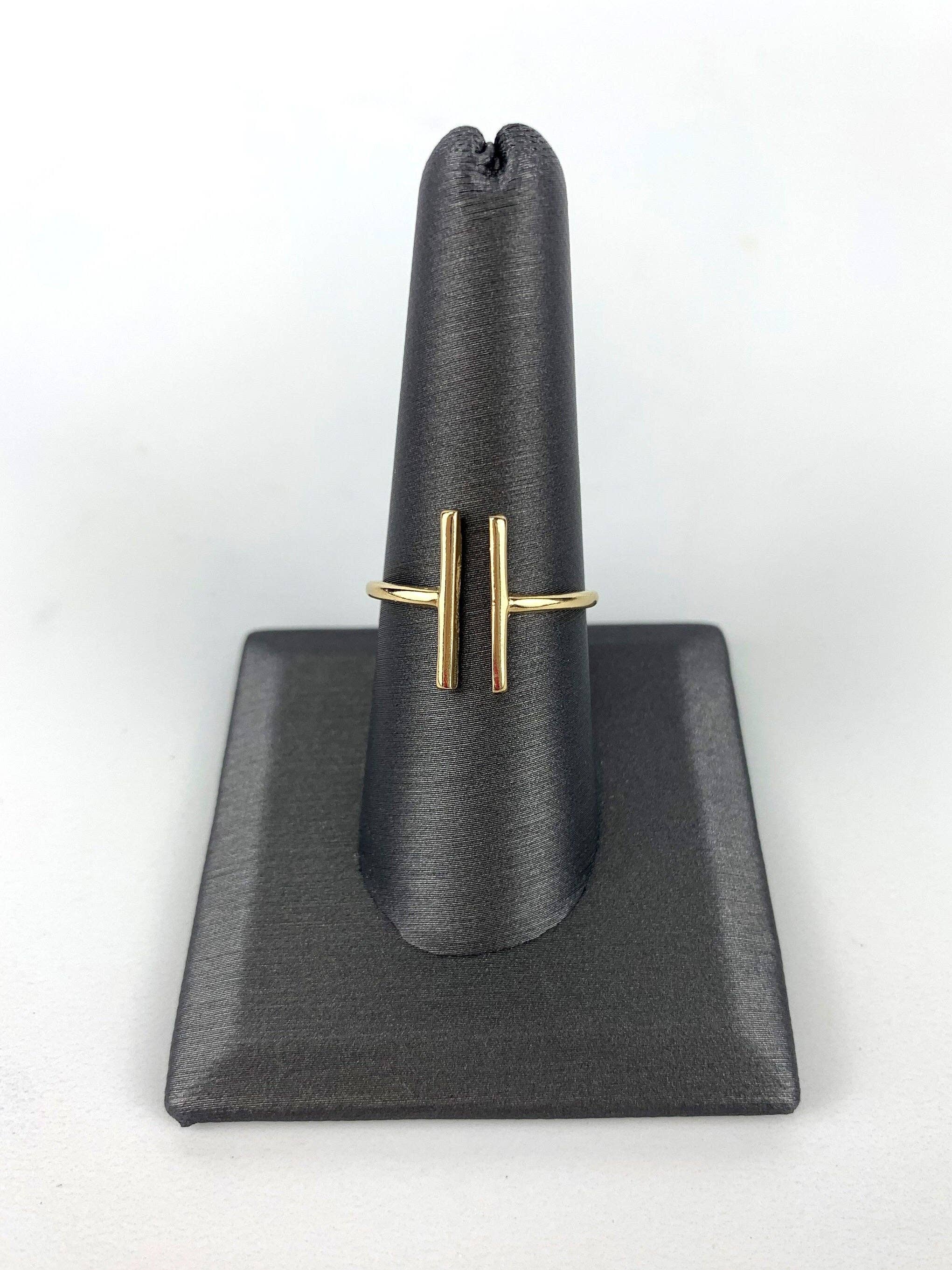 DIJU Jewelry – wholesale  – Adjustable 18k Gold Filled Rings Featuring Designs Parallel, Crown and Star Wholesale Jewelry Supplies6