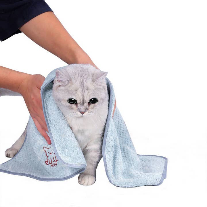 Microfiber Pet Towel with Embroidery_CWMM7496 and other Purchase Wholesale pet towel. Free Returns & Net 60 Terms on Faire trending on Faire.