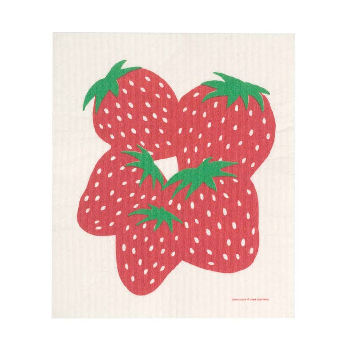 Cose Nuove - Wholesale Dishcloth - Swedish Dishcloth - Strawberry0