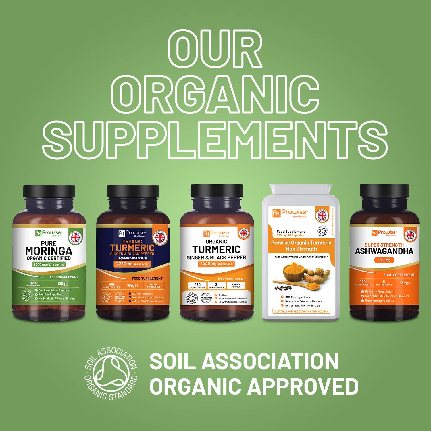 Prowise Healthcare – wholesale Oralt tillskott/Vitamin – Ekologiska Moringakapslar 2000 mg – 120 Veganska Moringablad6