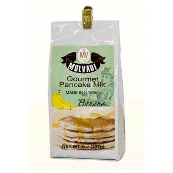 Mulvadi Mix per pancake gusto banana Sacchetto 8 oz per la vendita all'ingrosso da parte di Mulvadi Corporation