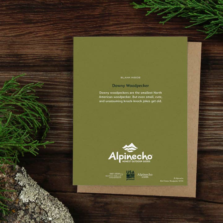 Alpinecho - Wholesale Everyday Greeting Card - Bird Chatter Woodpecker Greeting Card1