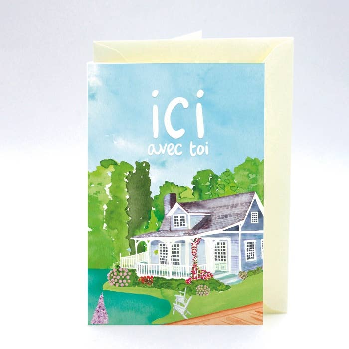 Quartier Libre Papier - Wholesale Thinking of You Card - Card Here with you Free Zone1