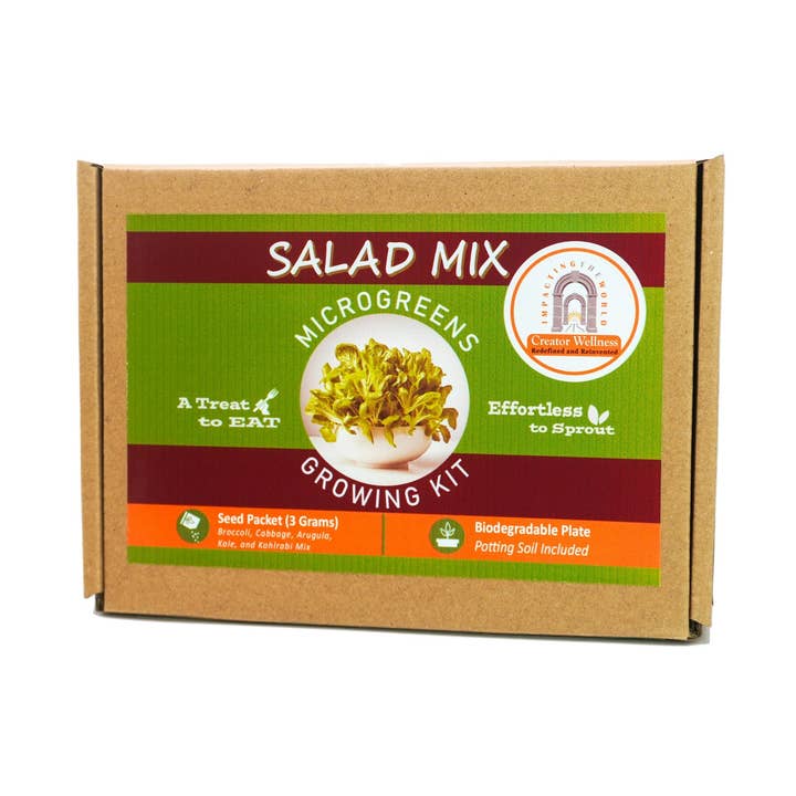 Salad Mix Microgreens Growing Kit by Creator Wellness, Perfect for Salads for wholesale by Creator Wellness