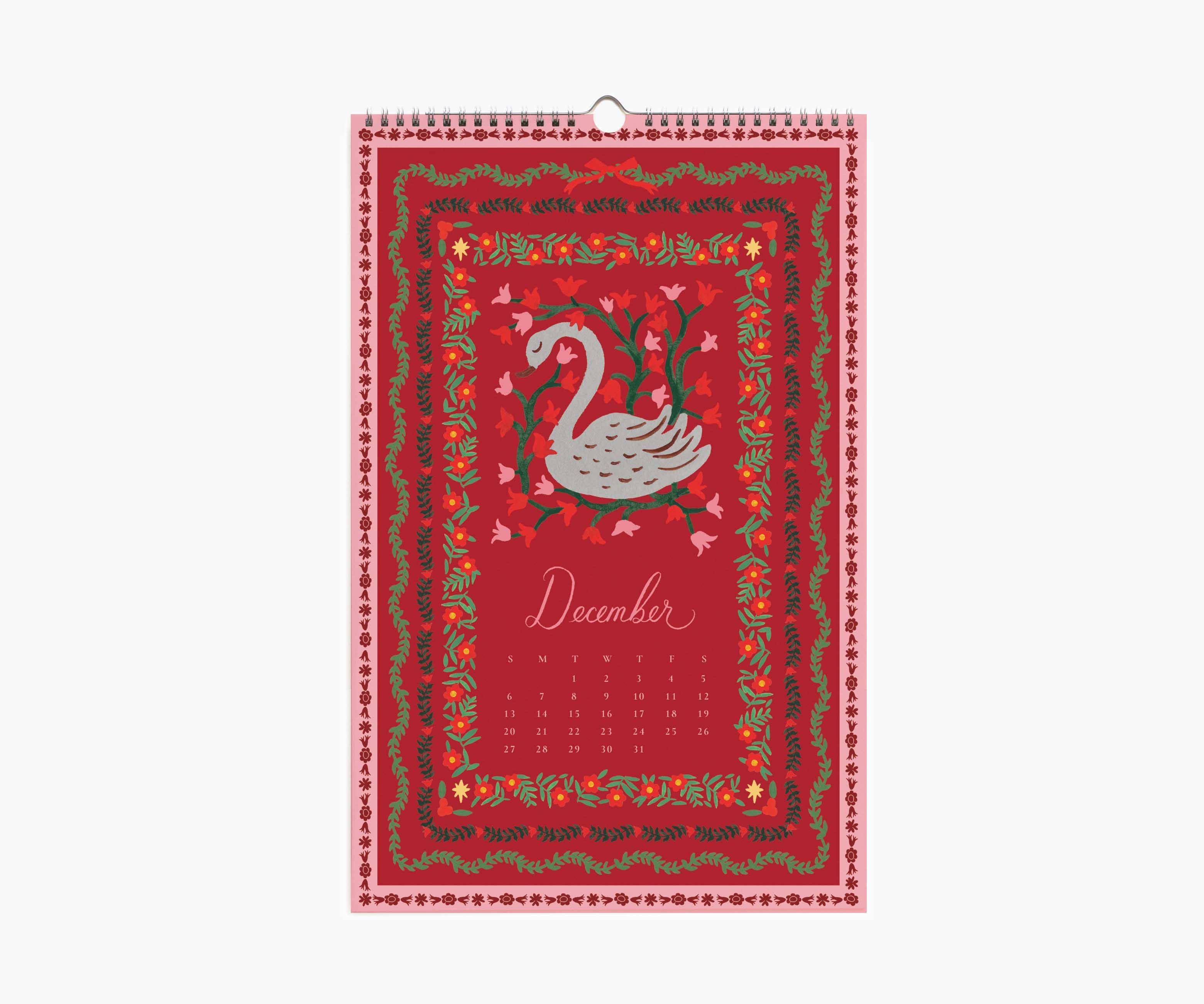 Rifle Paper Co - Wholesale Calendar - 2026 Flora Wall Calendar12