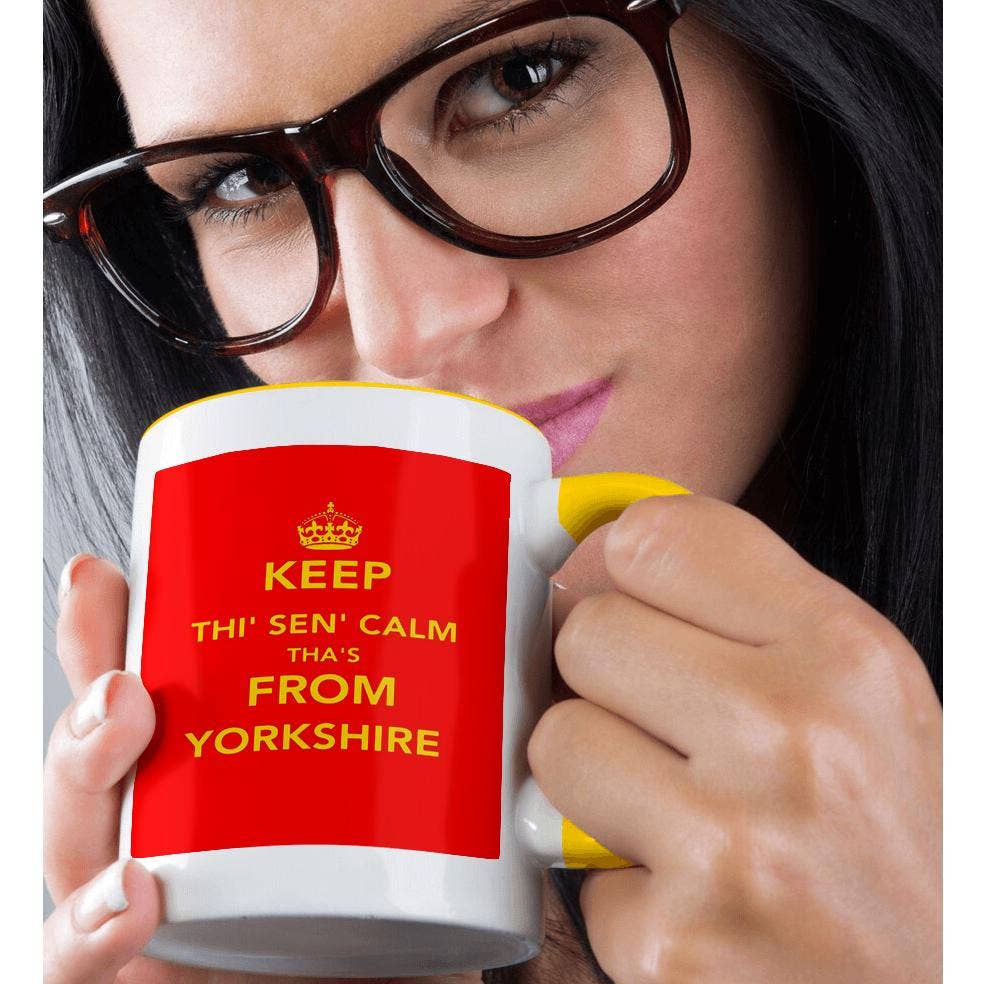 3dRose - Wholesale Coffee Mug - 3dRose, Keep Thi Sen Calm Thas From Yorkshire Dialect Quote, Mug1