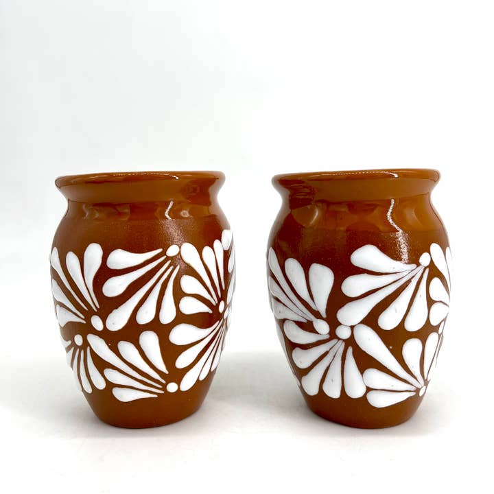 Dark Brown Ceramic Cantarito, 16 oz. for wholesale by Fiesta McAllen LLC