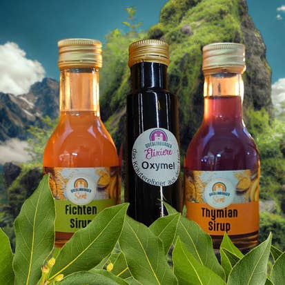2x jarabe y 1x oxymel de producción propia: nuestro paquete de temporada para venta al por mayor de Quedlinburger Senf