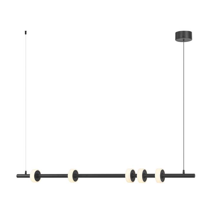 Finesse Decor - Wholesale Chandelier/Hanging Light - Aluminum and Spanish Alabaster Chandelier // Black1