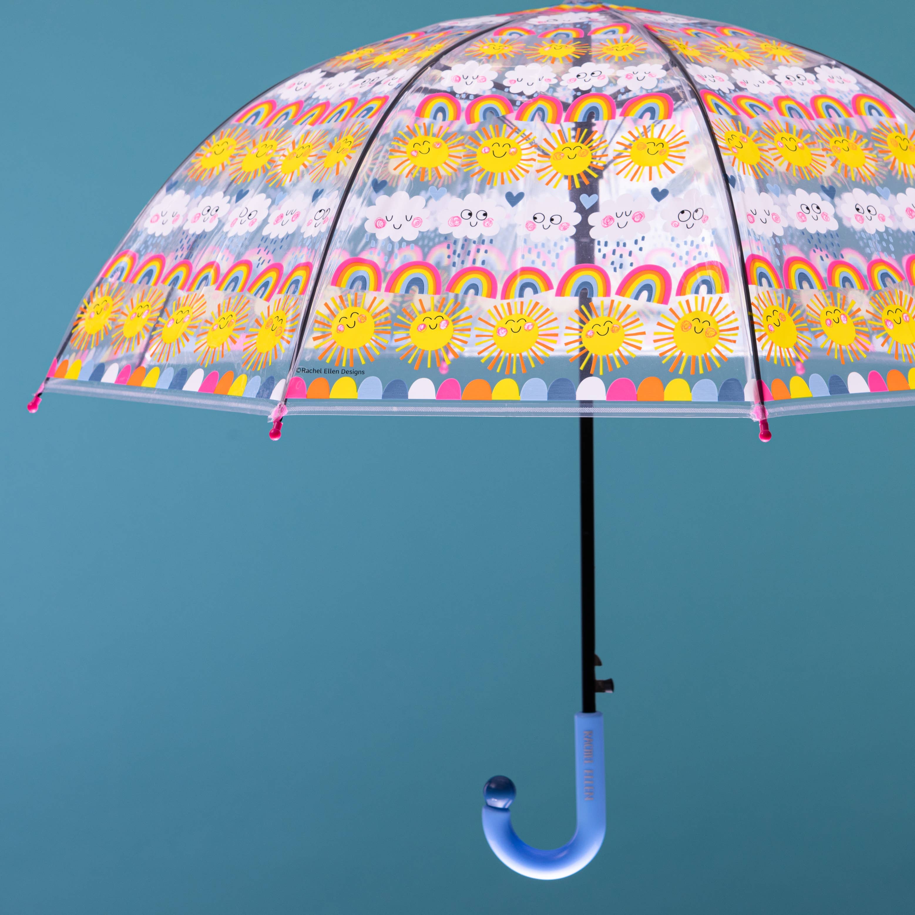 Rachel Ellen Designs – Großhandel Regenschirm – Kinder – Kinderregenschirm - Sonne, Regenbögen & Wolken8