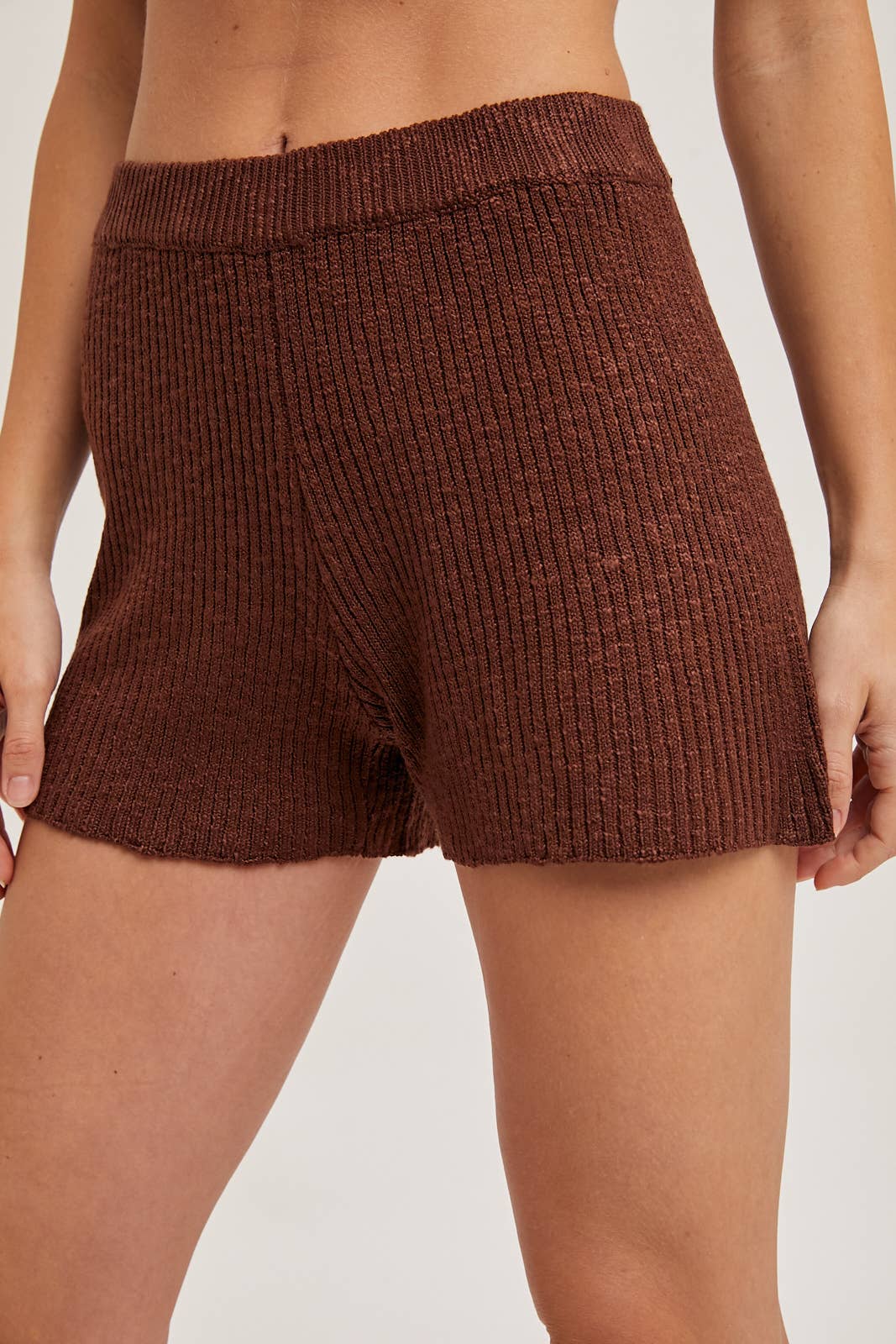 Bluivy - Wholesale Lounge Set - Women's - SLEEVELESS SIDE SLIT & SHORT KNIT SWEATER SET16