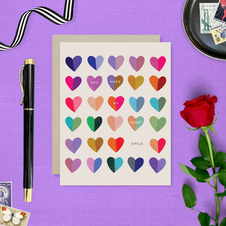 Barone and Co. - Wholesale Love card - Heart Smile Love Card1