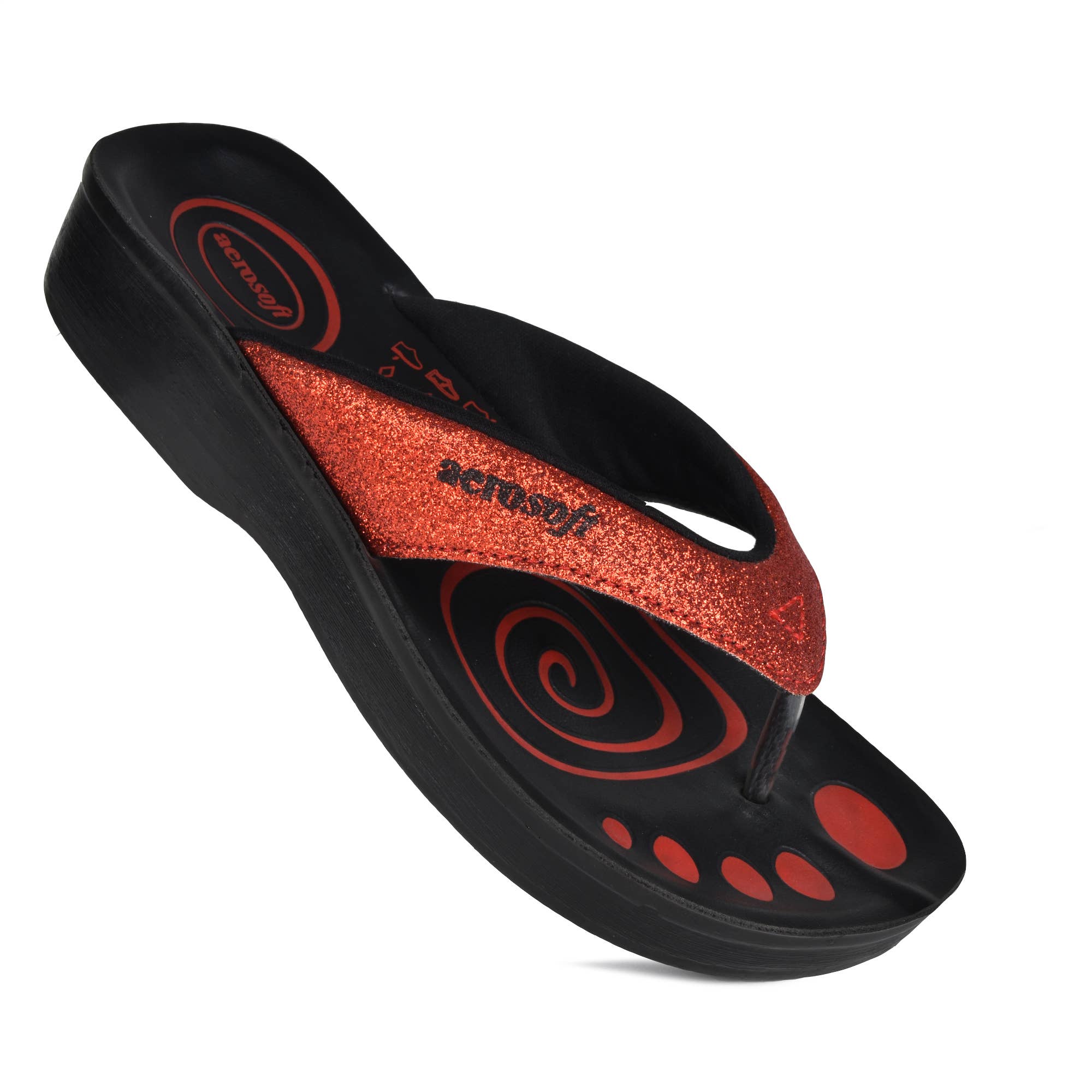 AEROSOFTFOOTWEAR - Wholesale Flip Flops - Women's - Aerosoft - Glitterati Thong Sandals for Women7