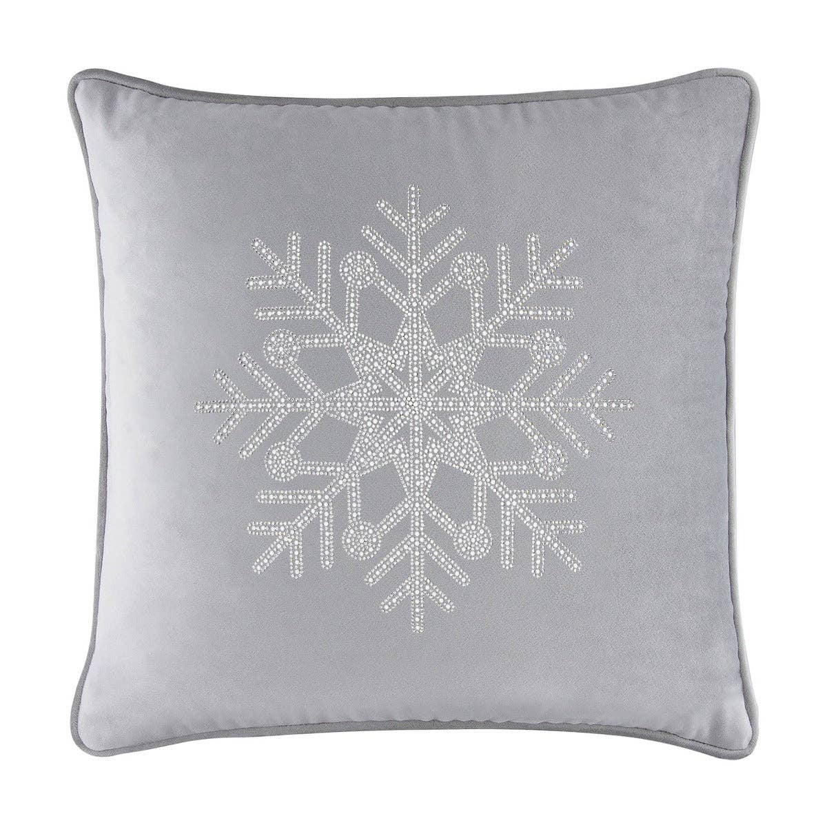 Sparkles Home - Wholesale Throw/Decorative Pillow - Rhinestone Snowflake Pillow60