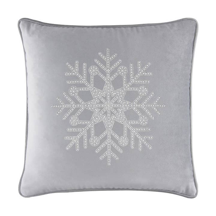 Sparkles Home - Wholesale Throw/Decorative Pillow - Rhinestone Snowflake Pillow60
