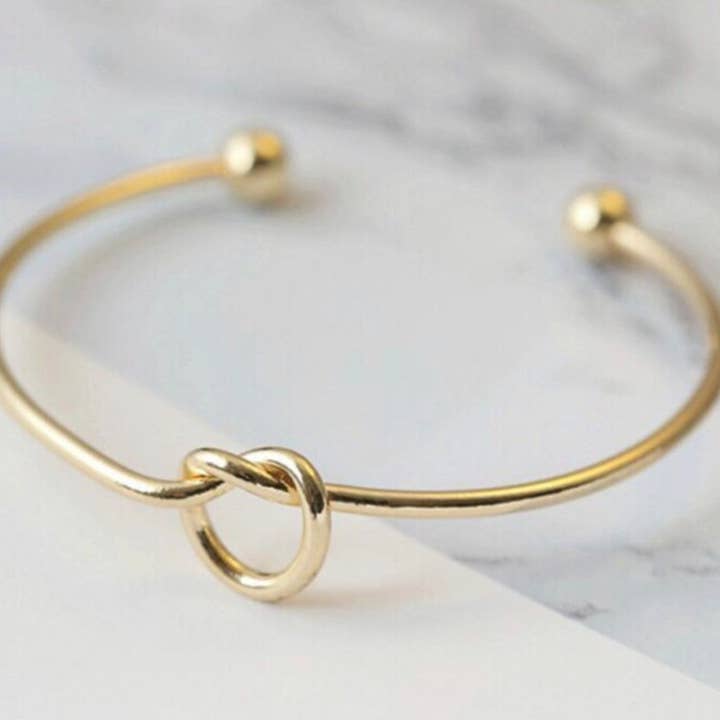 Aye Do Gifts - Wholesale Cuff Bracelet - Gold Knot Bangle