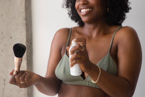 SunnaTan - Wholesale Makeup Brush Set - Rose Gold Blending Brush2