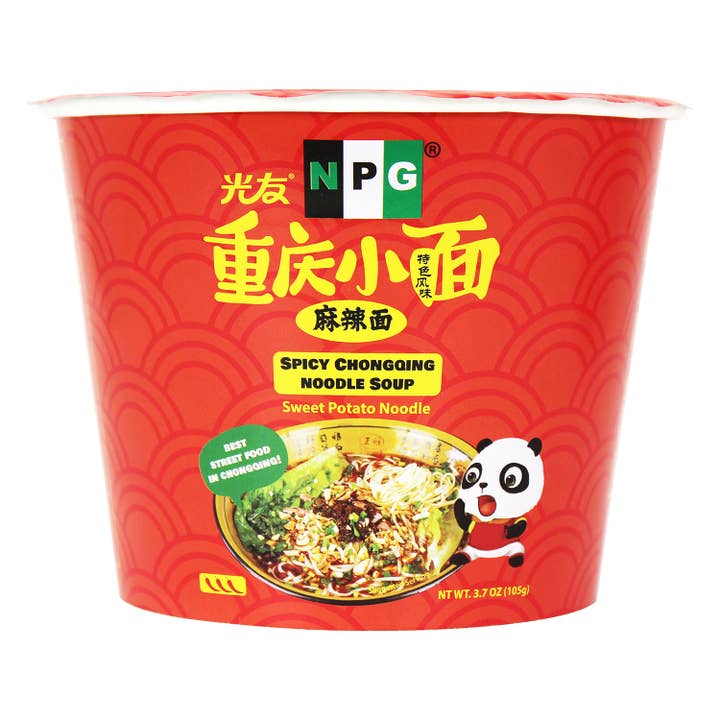 Natural Plus Green - Vente Ramen - Nouilles ramen instantanées NPG Spicy Chongqing 3,7 oz (paquet de 6)
