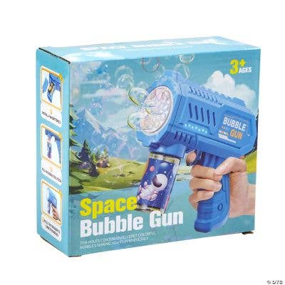 Fun Express - Wholesale Bubble Wand - Kids - BLUE BUBBLE GUN WITH .34 OZ BUBBLES