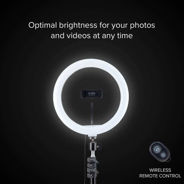 SBS - Wholesale Handheld Flashlight - Selfie Ring Light With Extendable Tripod2