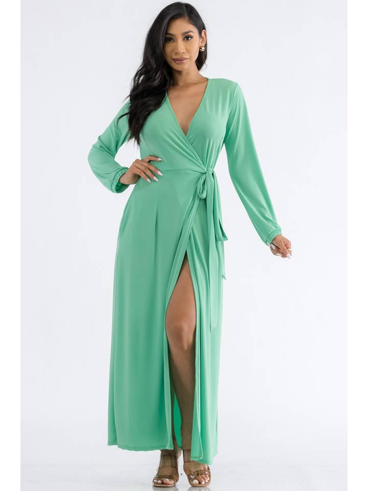H&H Fashion Inc. - Wholesale Dress - Women's - HH548X1-LS PLUS SIZE LONG SLEEVE MAXI DRESS6