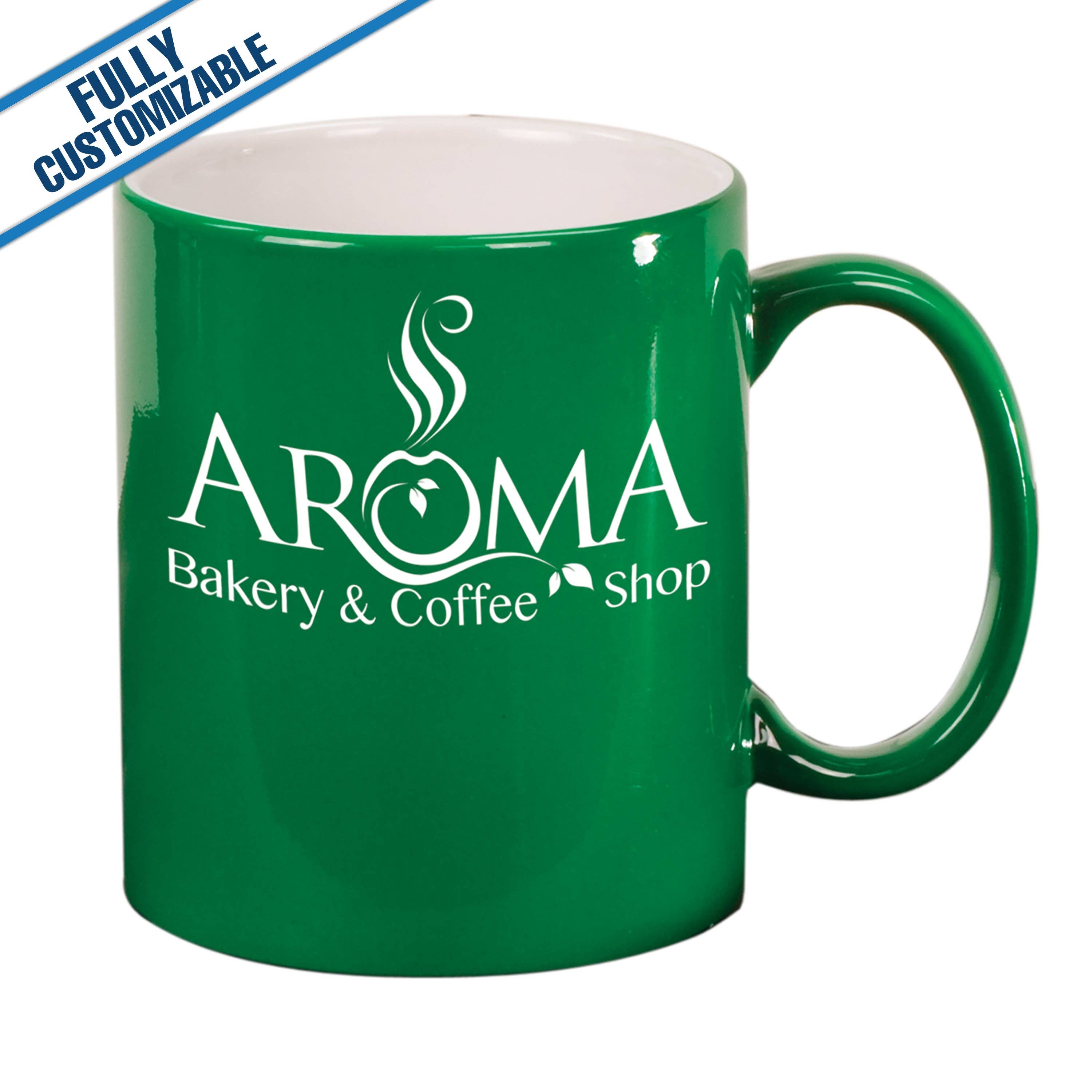 GiftWorksPlus - Vente Tasse à café - 11 oz. Tasse en céramique gravée entièrement personnalisable3