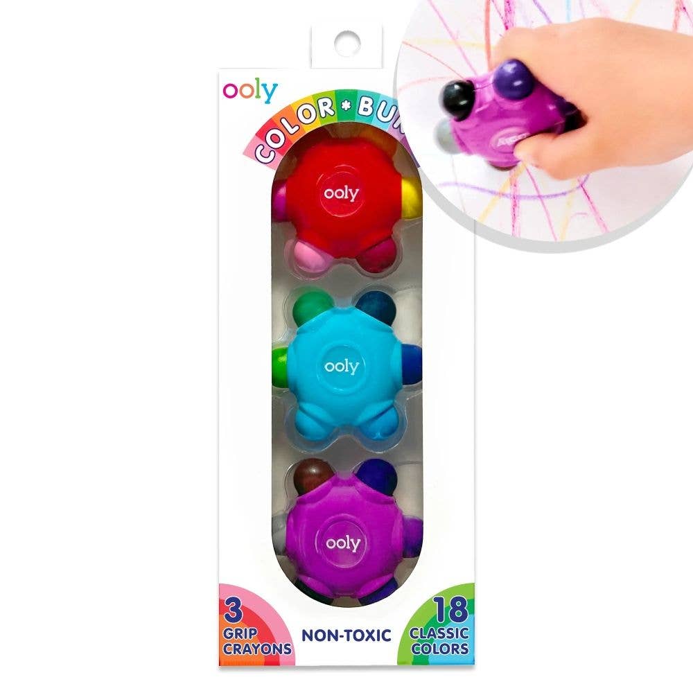 Bobangles - Wholesale Crayons - Kids & Baby - Ooly Colour Burst - Grip Crayons0