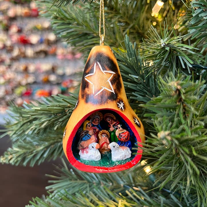 Ornaments 4 Orphans - Wholesale Ornament - Gourd Nativity Christmas Ornament3