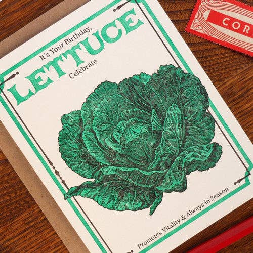 a. favorite design - Wholesale Birthday Card - Vintage Lettuce Seed Pack2